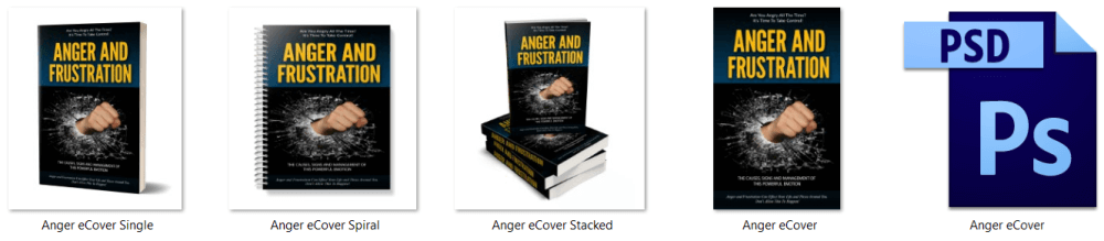Anger PLR eBook eCover Graphics