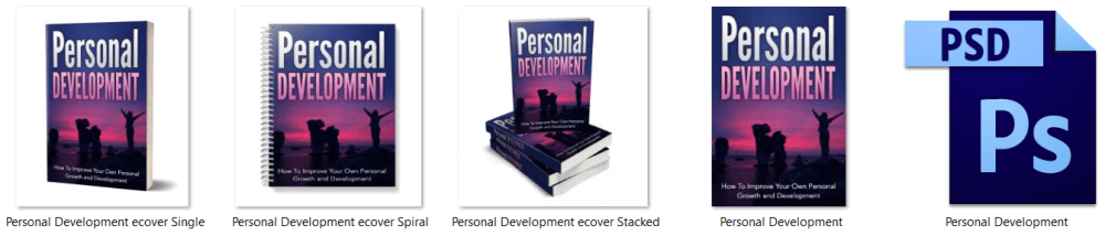 Personal Growth PLR Report eCover Graphics