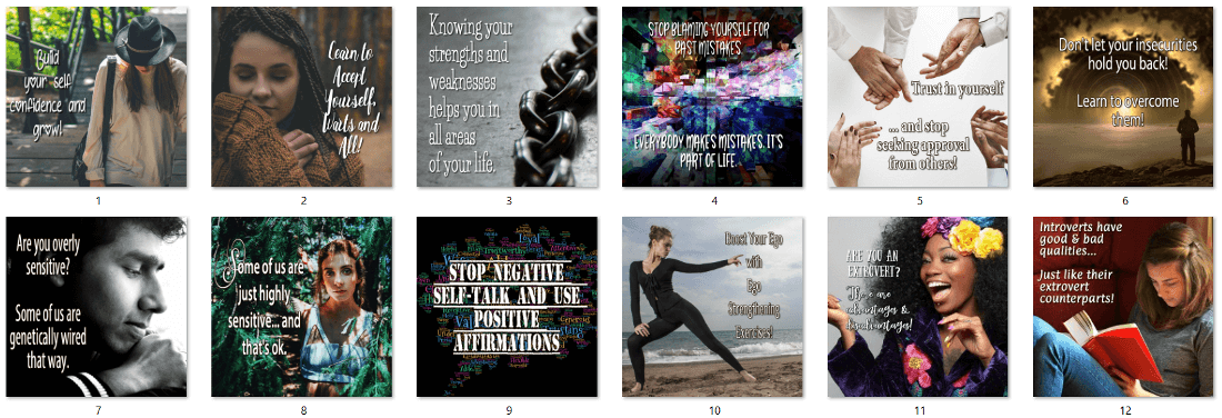 Personal Growth PLR Social Posters
