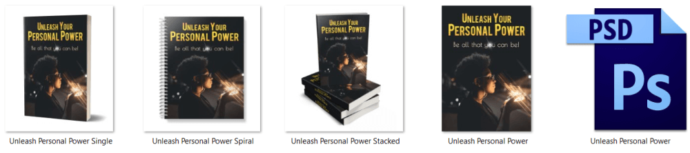Unleash Personal Power PLR eBook eCover Graphics