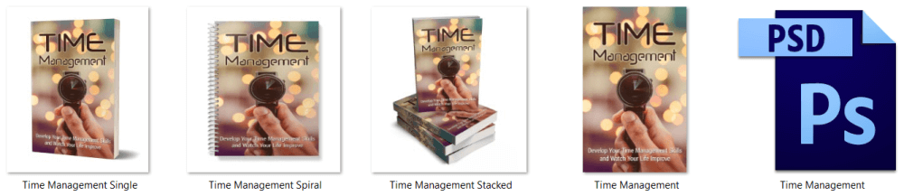 Time Management PLR eBook Cover Graphics