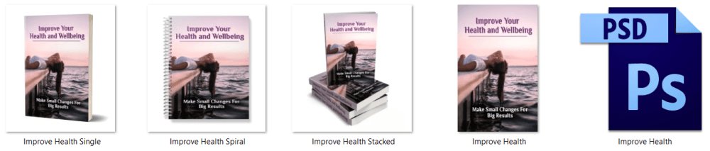 Improve Health and Wellbeing PLR eCover Graphics