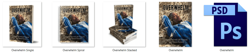 Overwhelm PLR eBook Cover Graphics