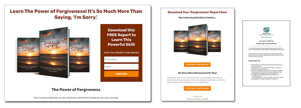 Forgiveness PLR Squeeze Page