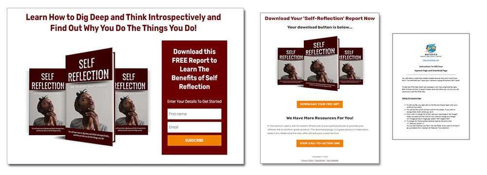 Self-Reflection PLR Squeeze Page