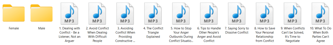 Conflict PLR Articles Written and Audio
