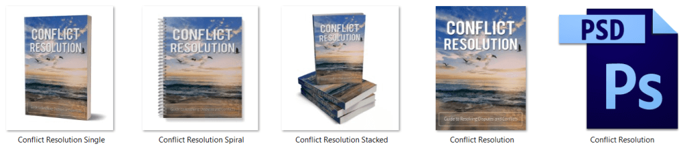 Conflict Resolution PLR Report eCover Graphics