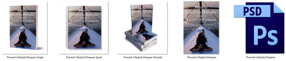 Prevent Lifestyle Diseases PLR eBook eCover Graphics