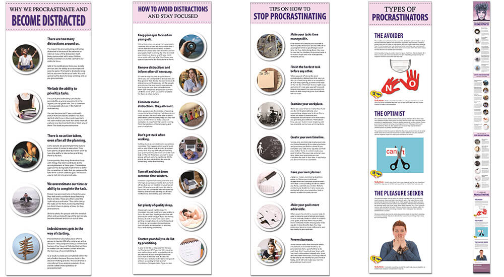 Procrastination PLR and Distractions PLR Infographics