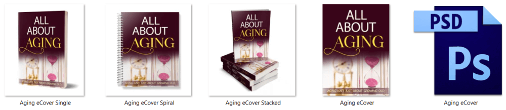 Aging PLR eBook Cover Graphics