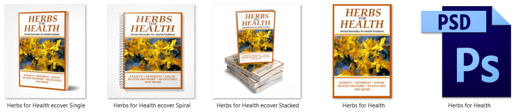 Herbal Remedies PLR eBook Cover Graphics