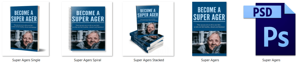 Super Agers PLR eBook Cover Graphics