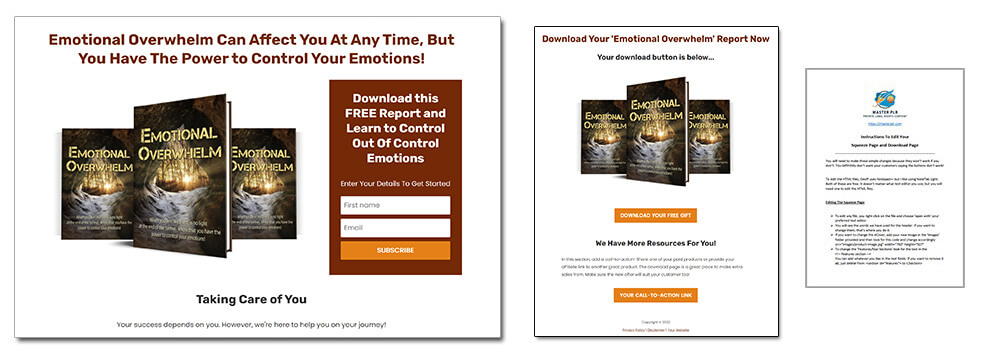 Emotions PLR Squeeze Page
