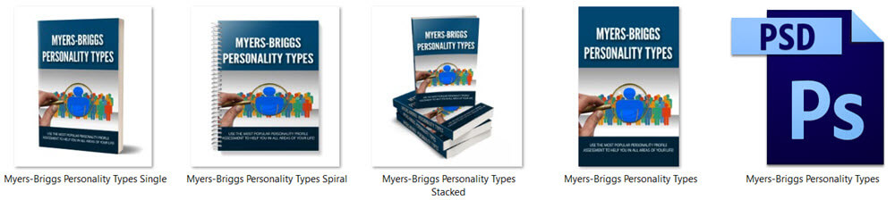 Myers-Briggs Personality Types PLR Report eCover Graphics