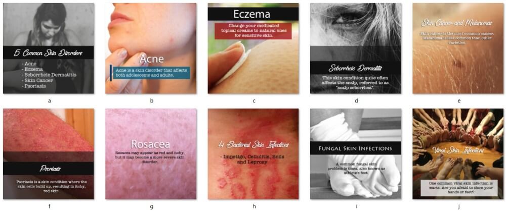 Skin Disorder PLR Social Posters