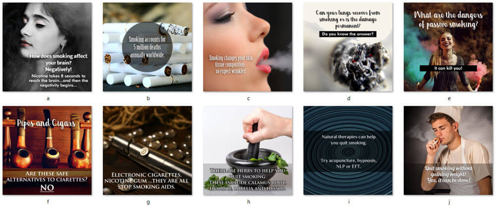 Smoking PLR Social Posters