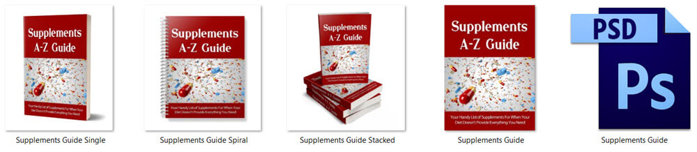 Supplements PLR Report eCover Graphics