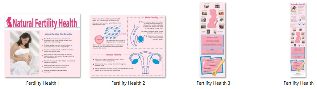 Women's Fertility Health PLR Infographics