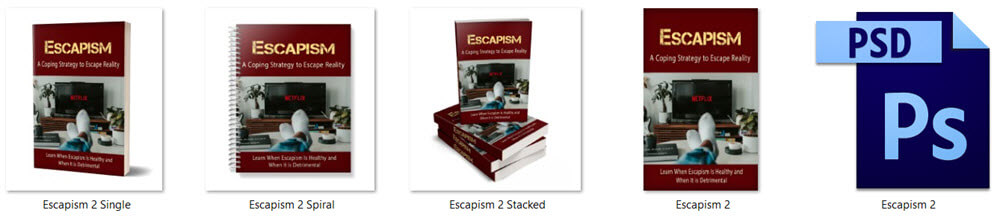 Escapism PLR Report eCover Graphics 2
