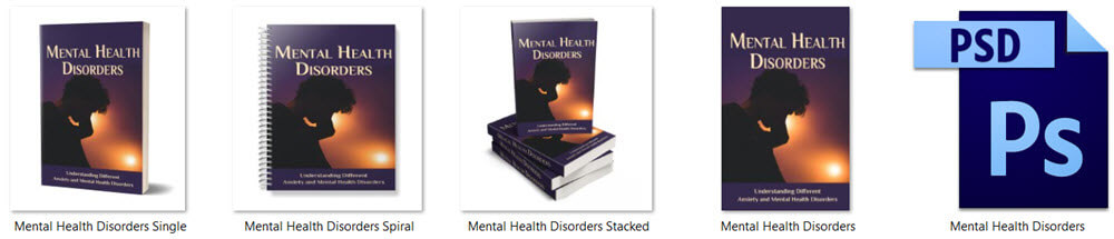 Mental Health Disorders PLR eCover Graphics