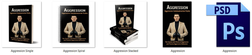 Aggression PLR eBook Cover Graphics