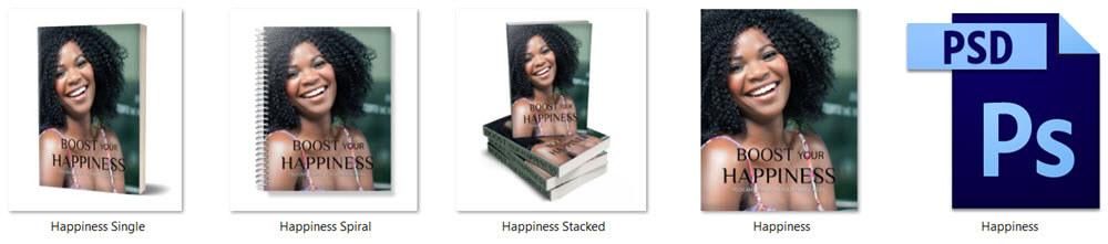 Boost Your Happiness PLR Report eCover Graphics
