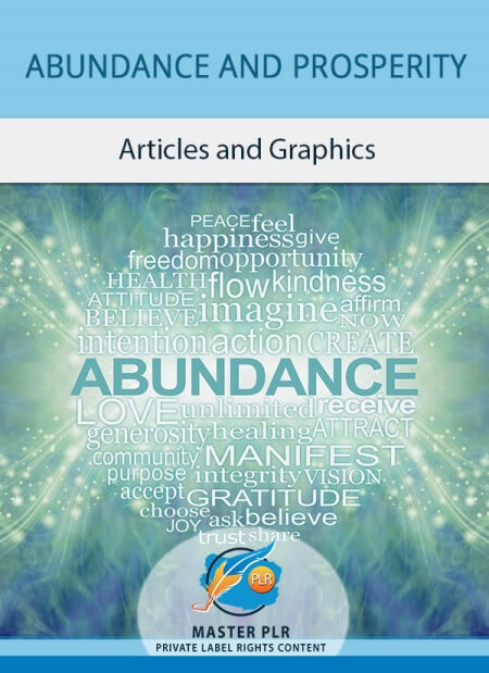 Abundance PLR - Abundance and Prosperity PLR Content Graphic