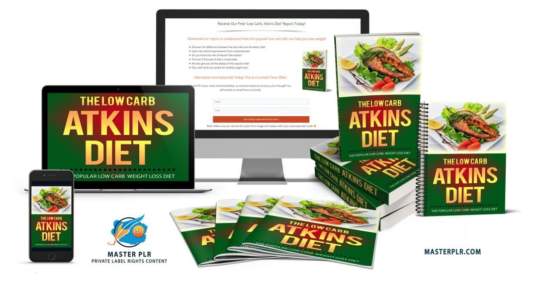 Atkins Diet PLR Content Graphic