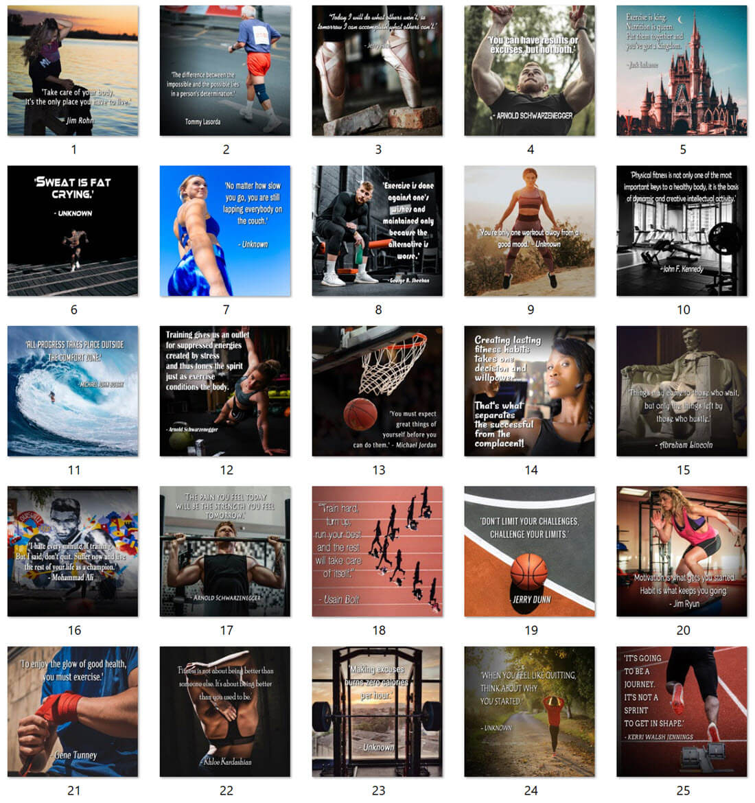 Lose Weight and Fitness PLR Social Posters