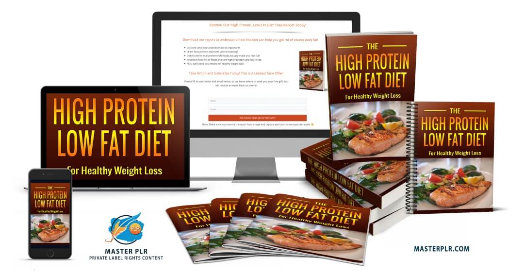 High Protein Low Fat PLR Content Graphic