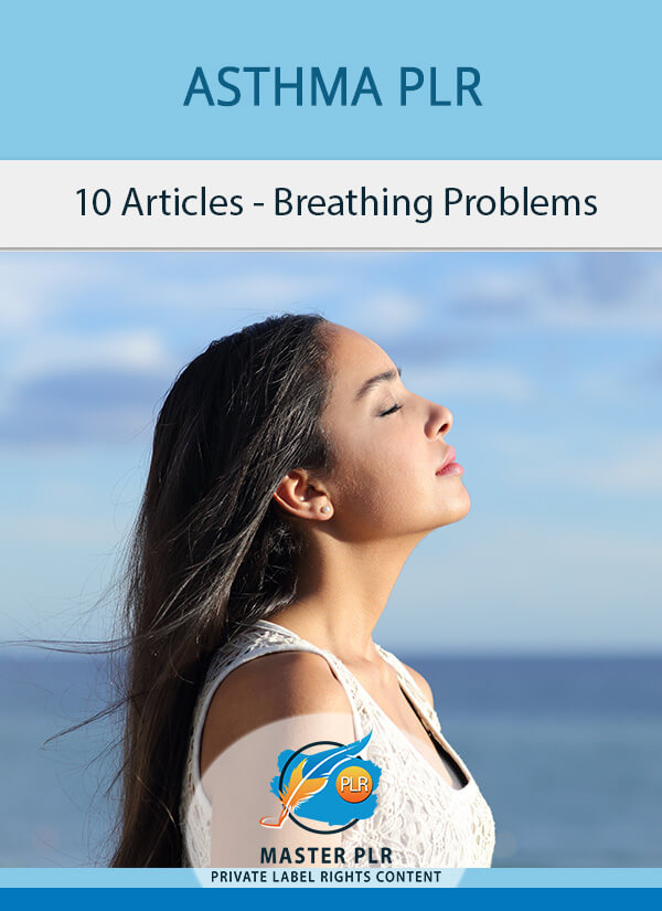 Asthma and Breathing Problems PLR Content Graphic
