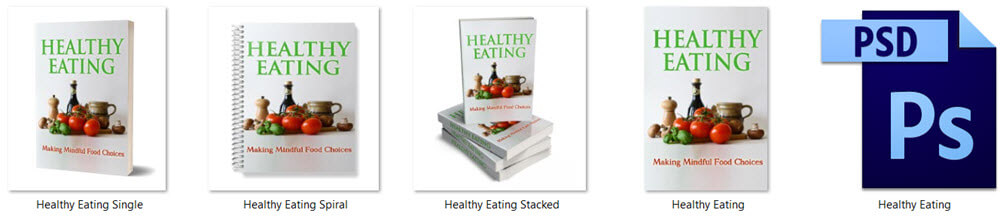 Healthy Eating PLR eBook Cover Graphics