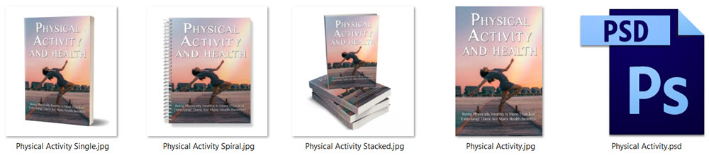 Physical Fitness PLR eBook Cover Graphics