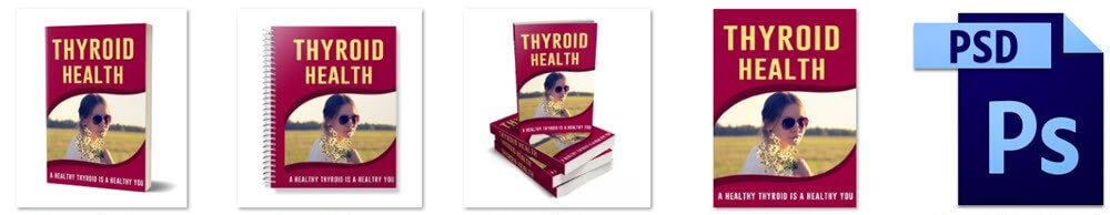 Thyroid Health PLR eBook Cover Graphics