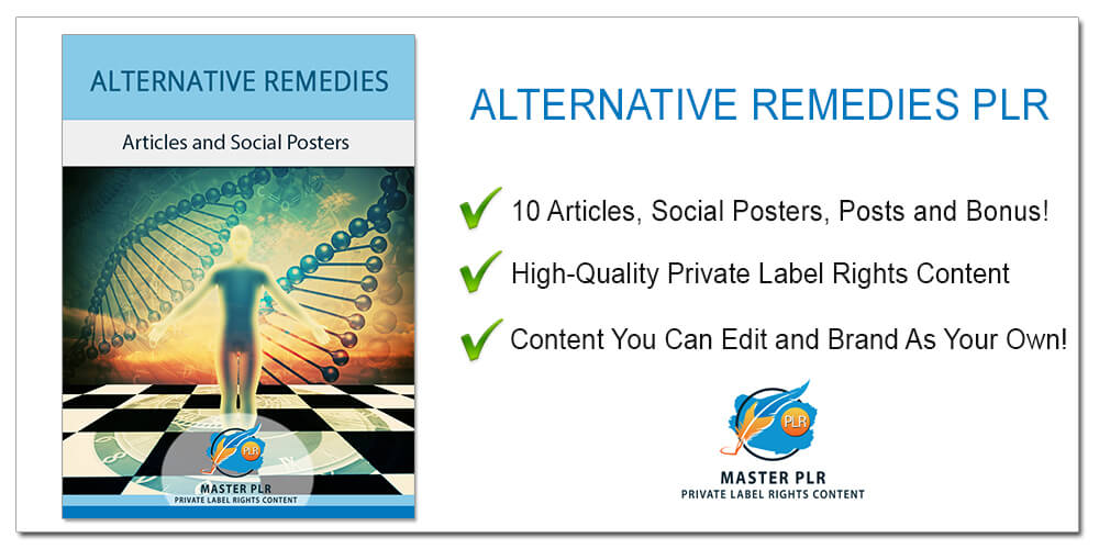 Alternative Remedies PLR Package