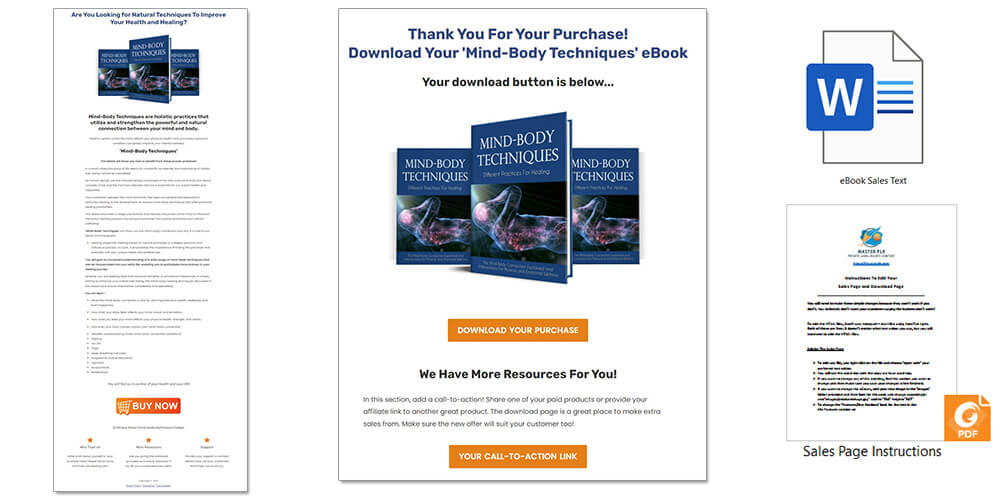 Mind-Body Practices PLR eBook Sales Page