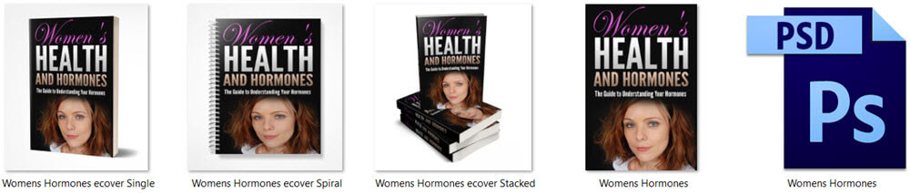 Womens Hormonal Health PLR Report eCover Graphics