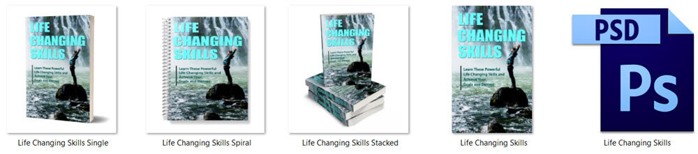 Life Changing Skills PLR eBook Cover Graphics