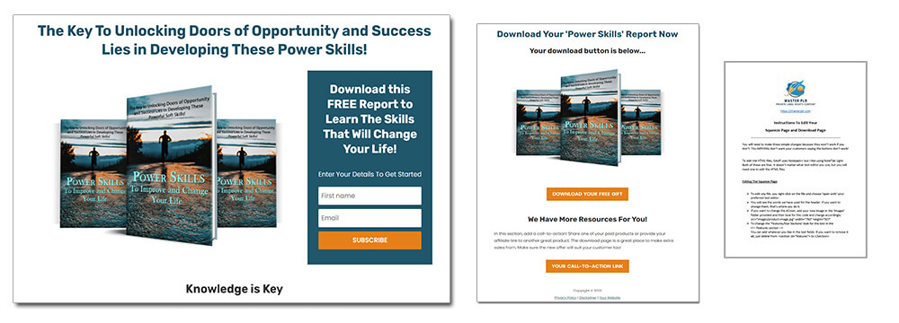 Power Skills PLR Report Squeeze Page