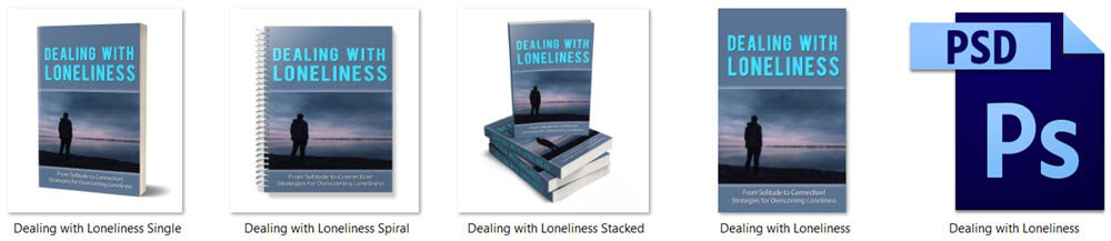 Dealing with Loneliness PLR Report eCovers