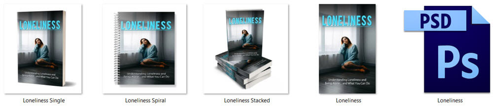 Loneliness PLR eBook Cover Graphics