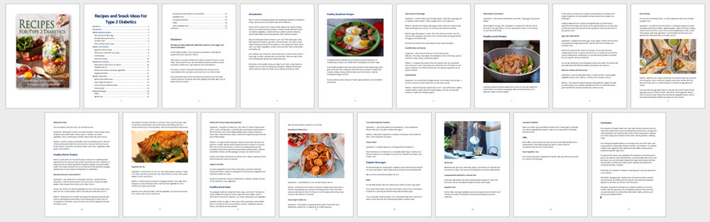 Recipes For Type 2 Diabetes PLR Report Contents