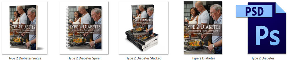 Type 2 Diabetes PLR eBook Cover Graphics
