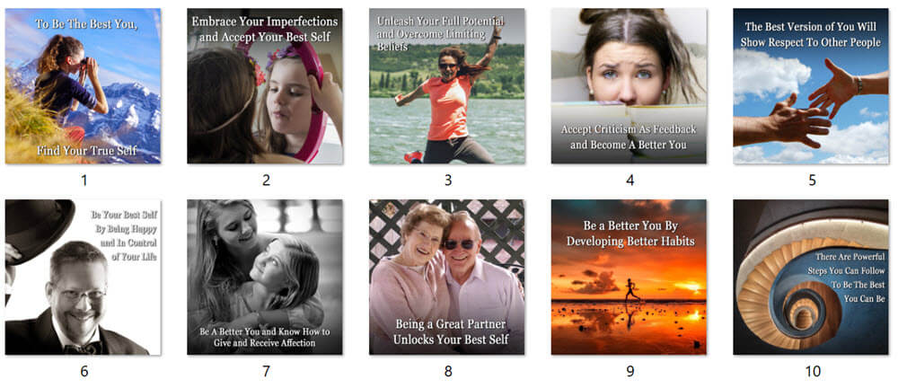 Become A Better Version of Yourself PLR Social Posters