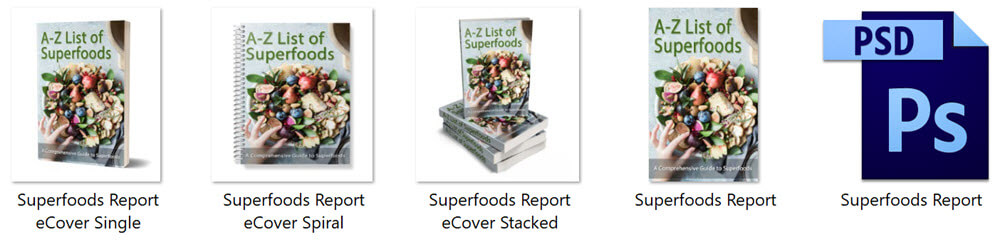 Superfoods PLR Report Cover Graphics