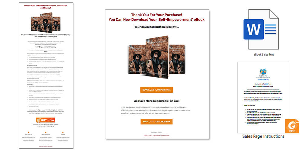 Self-Empowerment PLR eBook Sales Page