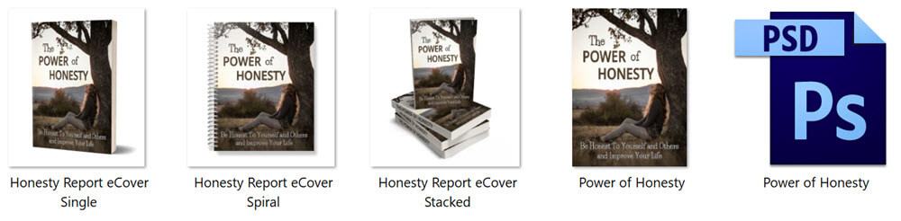 Power of Honesty PLR Report Cover Graphics
