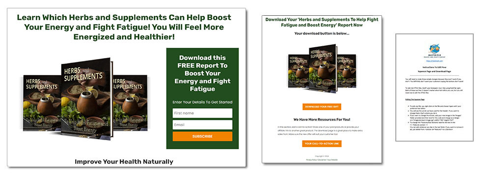 Fatigue PLR Report Squeeze Page