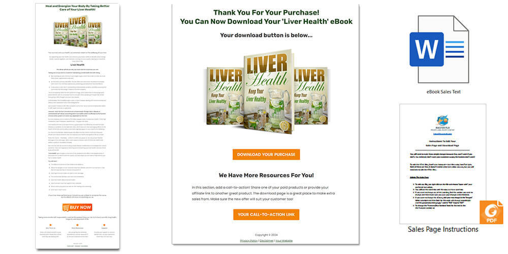 Liver Health PLR Sales Page