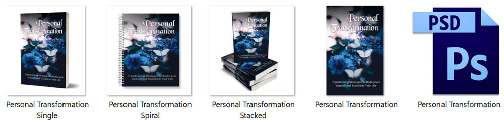 Personal Transformation PLR eBook Cover Graphics